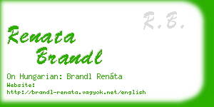 renata brandl business card